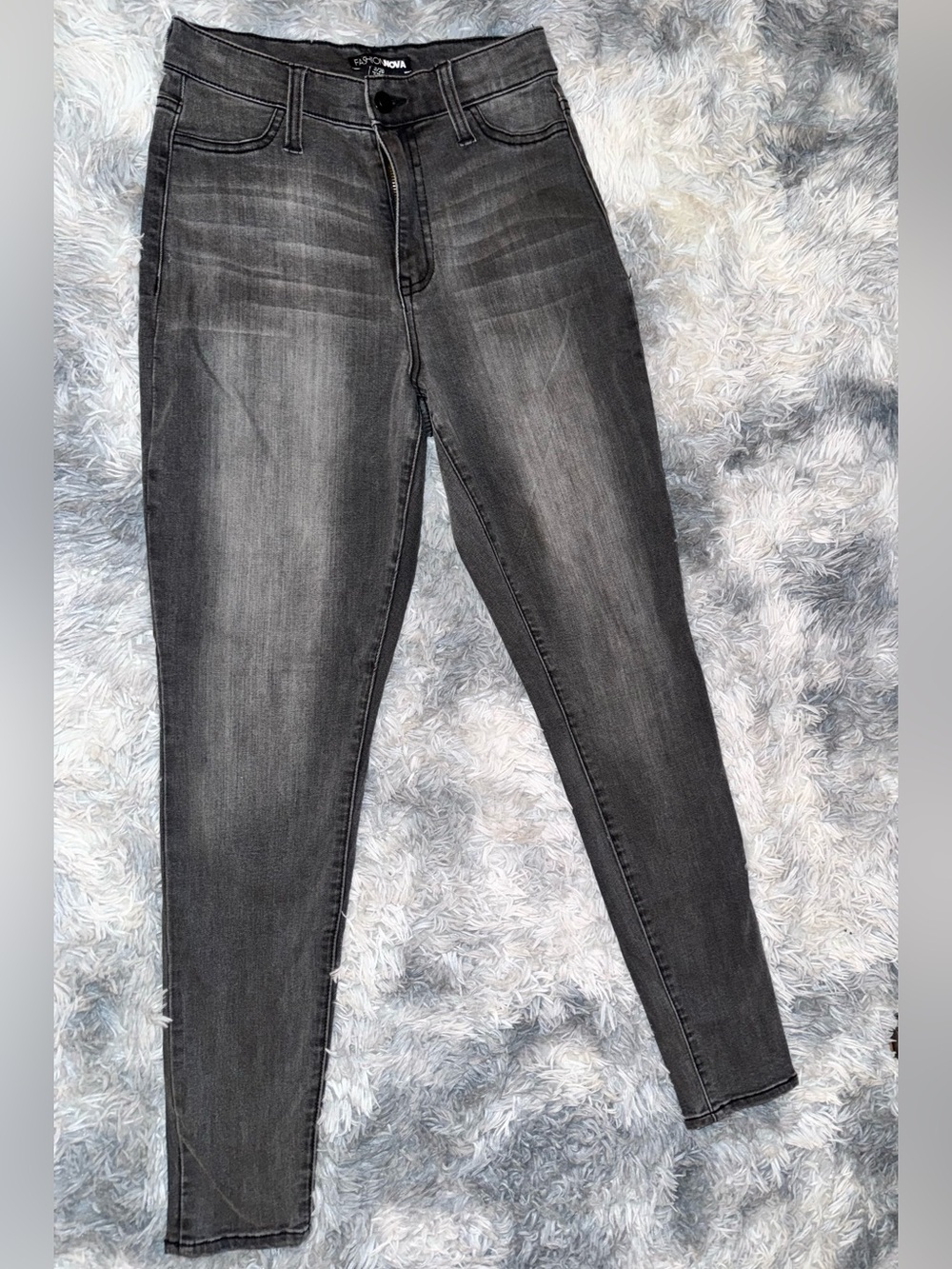 High rise skinny jeans